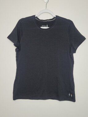 Smartwool Women's Merino Short Sleeve Tee black shirt base layer size xl